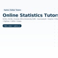 Statistics Tutors London
